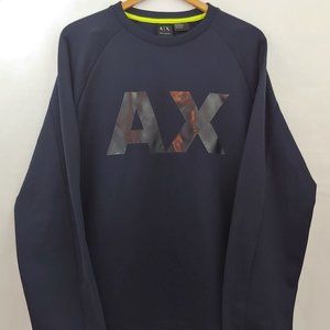 A/X Armani Exchange 2X Black Crew Neck Sweatshirt